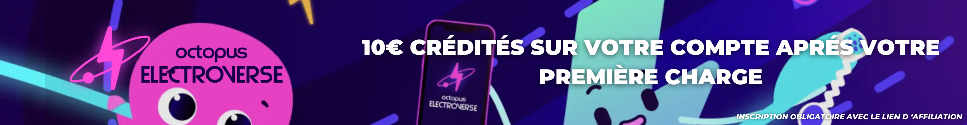 Lien affiliation electroverse octopus energy